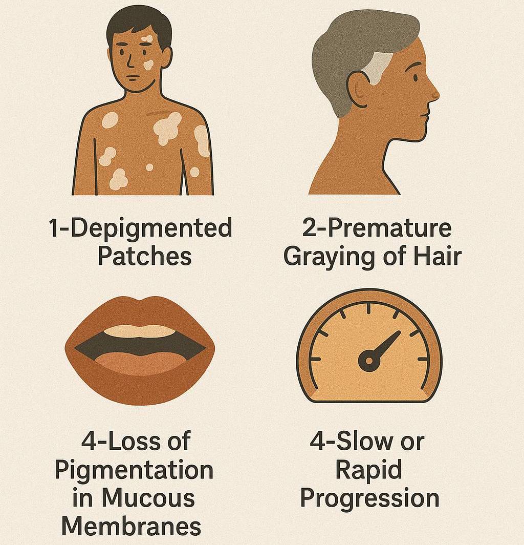 Signs and Symptoms of Vitiligo